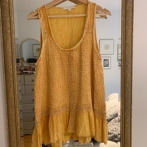 Anthropologie Eri and Ari gold blouse !